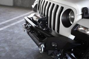 Jeep Wrangler JL Front Bumper - DV8 Offroad - FS-7 Mid-Width Winch - `18-`23